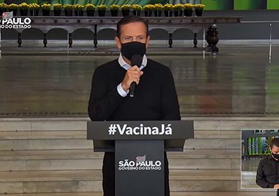 Governador João Doria anuncia medidas do Plano SP (Foto: Governo do Estado de São Paulo)