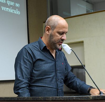 Vereador Sérgio fez o teste na segunda-feira (Foto: Anselmo Cabral/RIC/PMI)