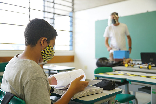 Cada escola irá elaborar o seu plano de retorno às aulas presenciais (Foto: Governo do Estado de São Paulo)