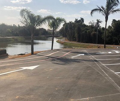 A ciclovia foi construída no entorno do primeiro lago e tem 600m de extensão (Fotos: Arquivo/RIC/PMI)