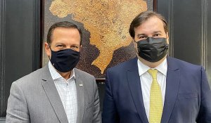 Governador João Doria e o deputado federal Rodrigo Maia, que será nomeado secretário estadual de Projetos e Ações Estratégicas de São Paulo (Foto: Governo SP)