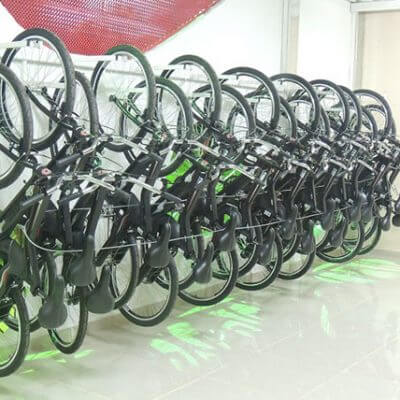 O projeto Ecobike faz empréstimos de bicicletas para a população (Foto: Divulgação/RIC/PMI)