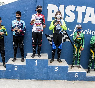 Renato Rodrigues foi o vencedor da categoria Boys 12 anos no Campeonato Paulista de BMX, em Jarinu (Foto: jubinsk/APBMX)