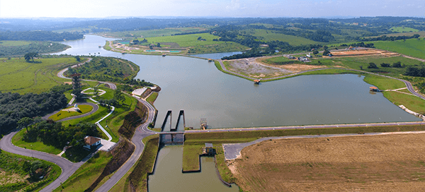 Barragem do Capivari-Mirim atinge 56% da capacidade com chuvas dos últimos dias (Foto: DCS/Saae)
