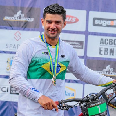 Gabriel Giovannini conquistou o bicampeonato do Brasileiro de Downhill (Foto: Divulgação)