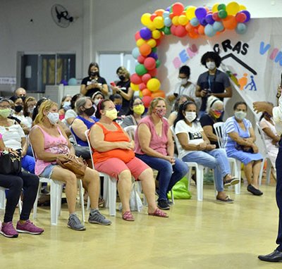 Festa do Cras Dignidade aconteceu no Espaço Bem Viver nesta sexta-feira (Foto: Eliandro Figueira/RIC/PMI)
