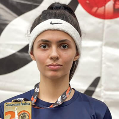 Gabriela Baldini conquistou a medalha de ouro na categoria Sub-21 no Campeonato Paulista de Taekwondo (Foto: Divulgação)