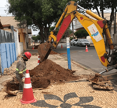 Ao todo, foram substituídos 27,9km de rede de distribuição de água (Foto: DCS/Saae)