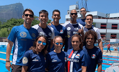 Equipe da Natação de Indaiatuba (Foto: Divulgação/RIC/PMI)