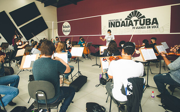 Escola de Música da Orquestra Sinfônica de Indaiatuba oferece aulas gratuitas (Foto: Divulgação)