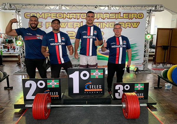 Equipe de Indaiatuba conquista medalhas no Brasileiro de Powerlifting (Foto: Divulgação/RIC/PMI)