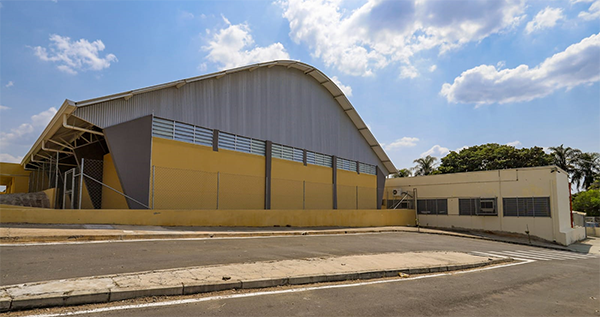 Centro Esportivo de Videira será inaugurado no sábado (Foto: Leonardo Cruz/PMI)