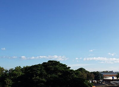 O sol aparece entre nuvens na manhã desta terça em Indaiatuba (Foto: Patrícia Lisboa/Dropes)