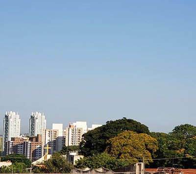 A manhã desta segunda é de céu claro em Indaiatuba (Foto: Patrícia Lisboa/Dropes)