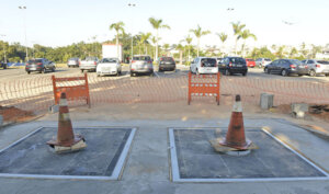 Containers subterrâneos para lixo reciclável estão sendo instalados para atender moradores do Jd Esplanada 1 (Foto: Eliandro Figueira/RIC/PMI)