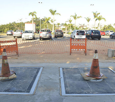 Containers subterrâneos para lixo reciclável estão sendo instalados para atender moradores do Jd Esplanada 1 (Foto: Eliandro Figueira/RIC/PMI)