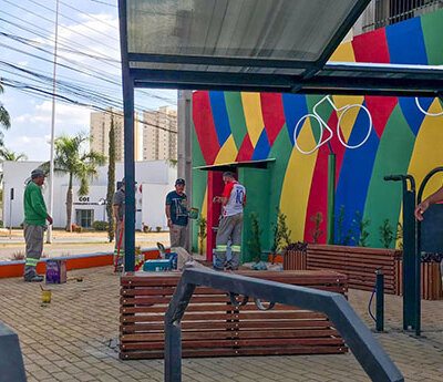 Novo Ponto do Ciclista deve ser liberado para uso nos próximos dias (Foto: Eliandro Figueira/RIC/PMI)