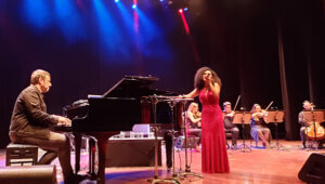 Sonia Di Morais e Quarteto de Cordas em apresentação no Maio Musical 2022 (Foto: Patrícia Lisboa/Dropes)