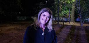 A secretária de Cultura, Tânia Castanho, no Casarão Pau Preto ontem à noite (Foto: Patrícia Lisboa/Dropes)