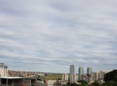 As nuvens aumentam, mas, não chove em Indaiatuba hoje, dia mais frio da semana (Foto: Patrícia Lisboa/Dropes)