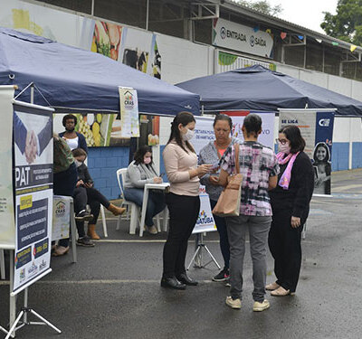 A primeira Ação Comunitária aconteceu no bairro Itaici, dia 10 deste mês (Foto: Eliandro Figueira/RIC/PMI)