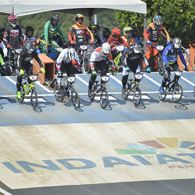 Cerca de 500 atletas participam do Paulista de BMX em Indaiatuba (Foto: Eliandro Figueira/ RIC/PMI)