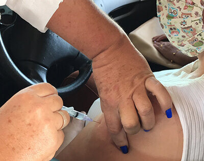 A vacinação contra a covid-19 tem andamento em Indaiatuba (Foto: Eliandro Figueira/RIC/PMI)