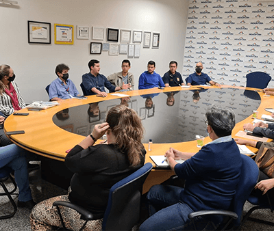 Grupo de trabalho se reúne para direcionar ações do Município VerdeAzul (Foto: Eduardo Turati/SCOMSOC/GCI)