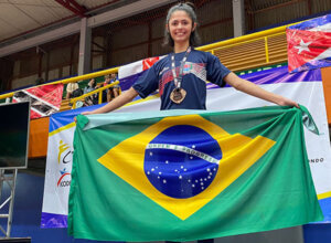 Gabriela Baldini conquista medalha de bronze no pan-americano de taekwondo (Foto: Divulgação/RIC/PMI)