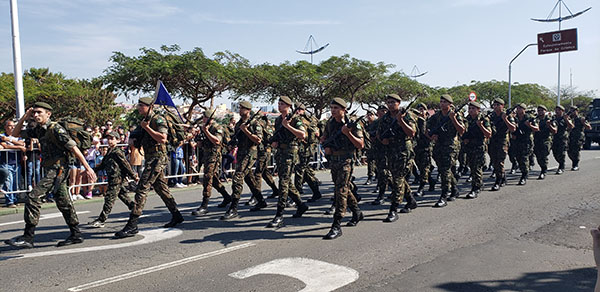 O último Desfile Cívico de Sete de Setembro, em Indaiatuba, aconteceu em 2019 (Foto: Arquivo/Patrícia Lisboa/Dropes)