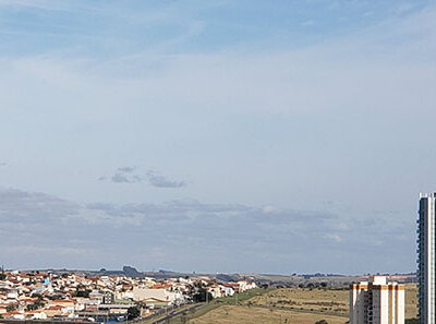 O sol aparece entre nuvens e ventos aumentam o frio nesta terça em Indaiatuba (Foto: Patrícia Lisboa/Dropes)