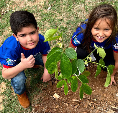 Plantio de mudas por alunos da rede municipal de ensino marca Dia da Árvore em Indaiatuba (Foto: Eliandro Figueira/RIC/PMI)