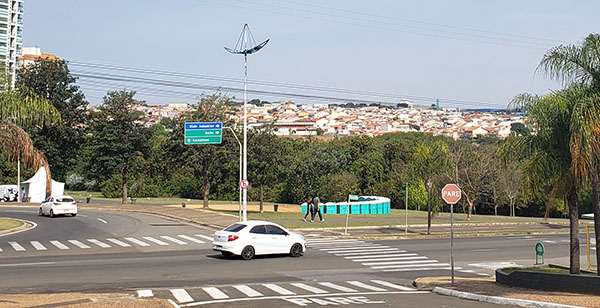 Observação de aves será no trecho da alça de acesso à Prefeitura (Foto: Patrícia Lisboa/Dropes)