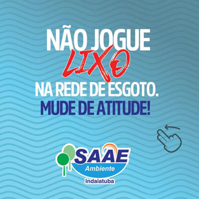 Campanha do Saae (Banner: Divulgação)