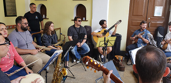 A Roda de Choro do Núcleo Nabor (Foto: Patrícia Lisboa/Dropes)