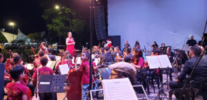 Concerto “Presente de Natal” reuniu todos os projetos da Acafi no sábado (Foto: Patrícia Lisboa/Dropes)