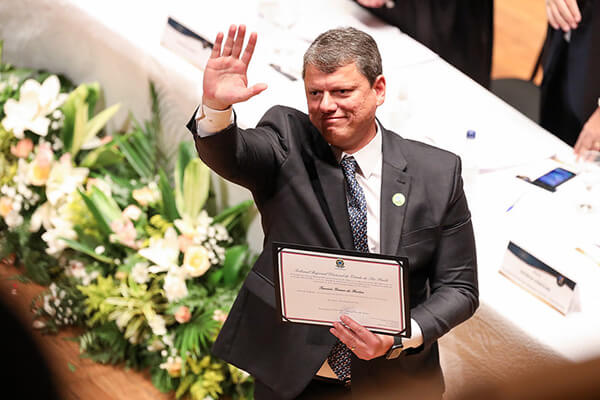 Governador eleito de São Paulo, Tarcísio de Freitas é diplomado (Foto: Agência Alesp)