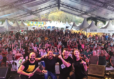 A banda Superbad Rock no Festival de Inverno de Indaiatuba, em 2022 (Foto: Divulgação)