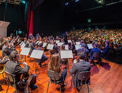 Orquestra Sinfônica de Indaiatuba faz segundo concerto de 2023 no Ciaei (Foto: Felipe Gomes/Amoji)