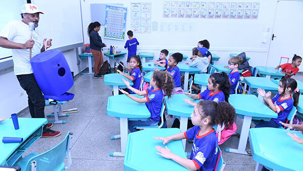 800 alunos de escolas municipais de Indaiatuba farão oficinas com a Orquestra de Sucata (Foto: Eliandro Figueira/RIC/PMI)