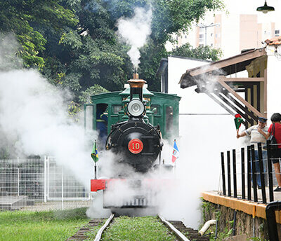 Locomotiva a vapor D.Pedro II será colocada em funcionamento no evento (Foto: Eliandro Figueira/RIC/PMI)