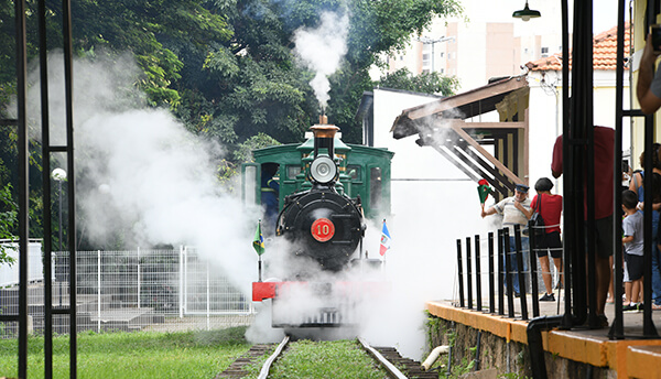 Locomotiva a vapor D.Pedro II será colocada em funcionamento no evento (Foto: Eliandro Figueira/RIC/PMI)