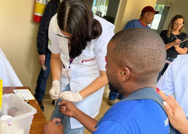 Saae recebe blitz da saúde nas unidades do Centro e Vila Avaí (Foto: Rozeli Siqueira/DCS/Saae)