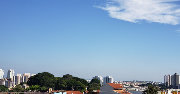 O tempo fica estável em Indaiatuba nesta terça (Foto: Patrícia Lisboa/Dropes)