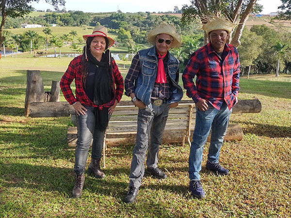 Francisco Vieira criou o projeto Trio Lampião SP ao lado da filha Gislaine e do genro Cláudio (Foto: Divulgação)
