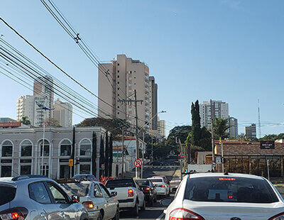 Nesta manhã de segunda-feira o tempo segue estável, com céu claro, em Indaiatuba (Foto: Patrícia Lisboa/Dropes)