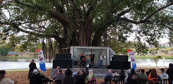 O projeto “Derico Music Truck” foi apresentado no Parque Ecológico de Indaiatuba (Foto: Patrícia Lisboa/Dropes)