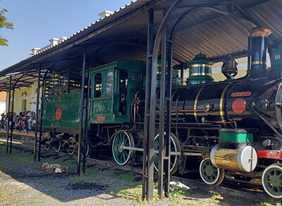 Durante o evento, a locomotiva do Museu Ferroviário será colocada em funcionamento (Foto: Patrícia Lisboa/Dropes)