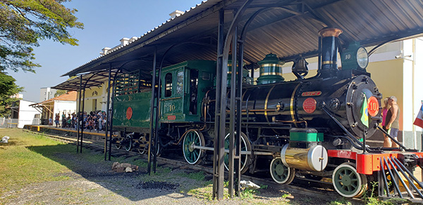 Durante o evento, a locomotiva do Museu Ferroviário será colocada em funcionamento (Foto: Patrícia Lisboa/Dropes)