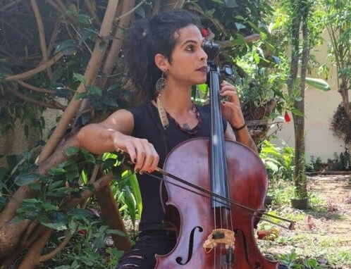 Sons e Palavras" tem os violoncelistas Luca D' Alessandro (foto) e Pedro Bortolin (Foto: Divulgação)